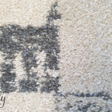 Cameron Silver Aztec Tribal Pattern Rug