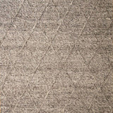Darcy Diamond Dark Grey Felted Wool Rug