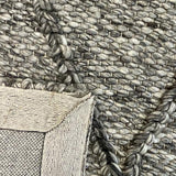 Darcy Diamond Dark Grey Felted Wool Rug