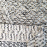 Darcy Diamond Beige Silver Felted Wool Rug