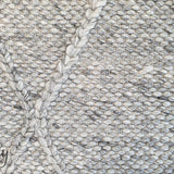 Darcy Diamond Beige Silver Felted Wool Rug