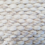 Darcy Diamond Beige Felted Wool Rug