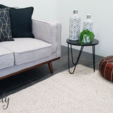 Darcy Diamond Beige Felted Wool Rug