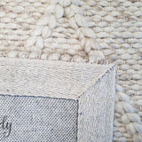 Darcy Diamond Beige Felted Wool Rug