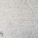 Darcy Diamond Beige Felted Wool Rug
