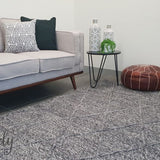 Darcy Diamond Charcoal Felted Wool Rug
