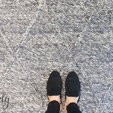 Darcy Diamond Charcoal Felted Wool Rug