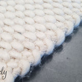 Darcy Diamond Cream Felted Wool Rug