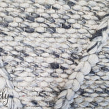 Darcy Diamond Grey Felted Wool Rug