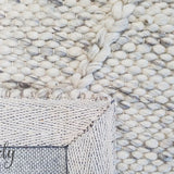 Darcy Diamond Light Grey Felted Wool Rug