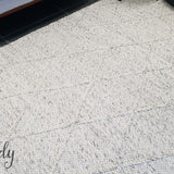 Darcy Diamond Light Grey Felted Wool Rug