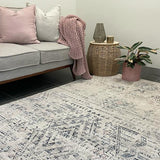 Colette Blue Multicolour Geometric Aztec Rug
