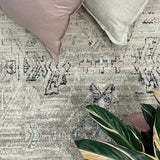 Colette Blue Multicolour Geometric Aztec Rug