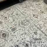 Colette Ivory Beige Scandinavian Geometric Rug