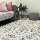 Colette Ivory Beige Scandinavian Geometric Rug