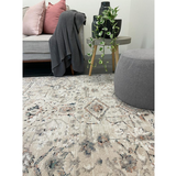 Colette Ivory Beige Scandinavian Geometric Rug