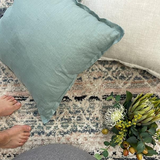 Colette Blue Beige Tribal Rug