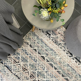 Colette Blue Beige Tribal Rug