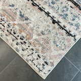 Colette Blue Beige Tribal Rug