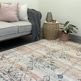 Colette Rust Dark Beige Ethnic Tribal Rug