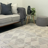 Colette Beige Diamond Geometric Rug