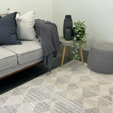 Colette Beige Diamond Geometric Rug