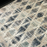 Colette Blue Beige Diamond Trellis Rug