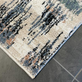 Colette Blue Beige Diamond Trellis Rug