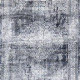 Cleo Grey Natural Medallion Transitional Rug