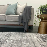 Cody Grey Monochrome Striped Rug