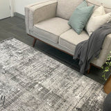 Cody Grey Monochrome Striped Rug