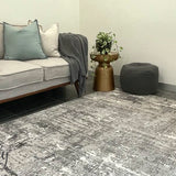 Cody Grey Monochrome Striped Rug