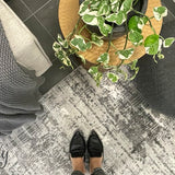 Cody Grey Monochrome Striped Rug