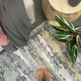 Cody Grey Yellow Abstract Rug