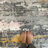 Cody Grey Yellow Abstract Rug