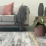 Cody Grey Yellow Abstract Rug