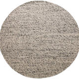Darcy Grey Felted Wool Round Rug
