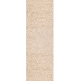 Darcy Diamond Beige Felted Wool Hallway Runner Rug