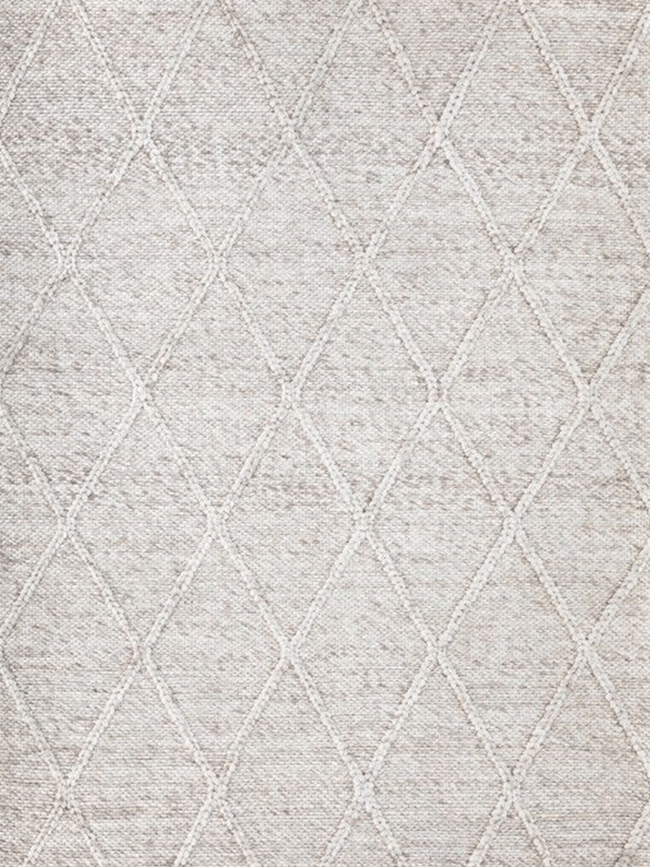 Darcy Diamond Beige Felted Wool Rug