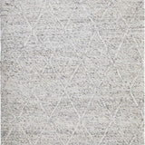 Darcy Diamond Beige Silver Felted Wool Rug