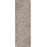 Darcy Diamond Grey Felted Wool Hallway Runner Rug