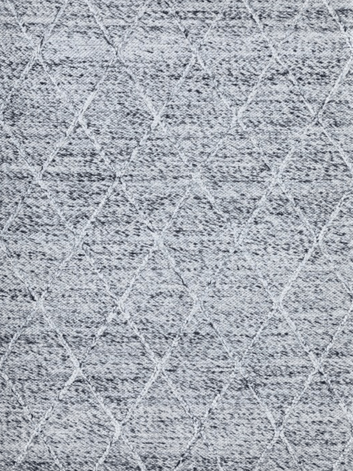 Darcy Diamond Grey Felted Wool Rug