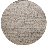 Darcy Grey Felted Wool Round Rug