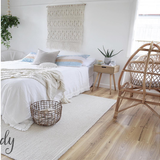 Darcy Natural Off-White Felted Wool Rug