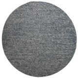 Darcy Blue Grey Felted Wool Round Rug