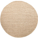 Darcy Beige Felted Wool Round Rug