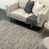 Darcy Dark Grey Felted Wool Rug