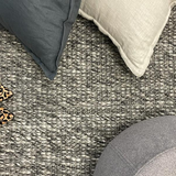 Darcy Dark Grey Felted Wool Rug