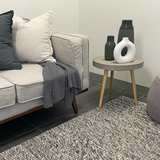 Darcy Dark Grey Felted Wool Rug