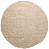 Darcy Light Grey Felted Wool Round Rug